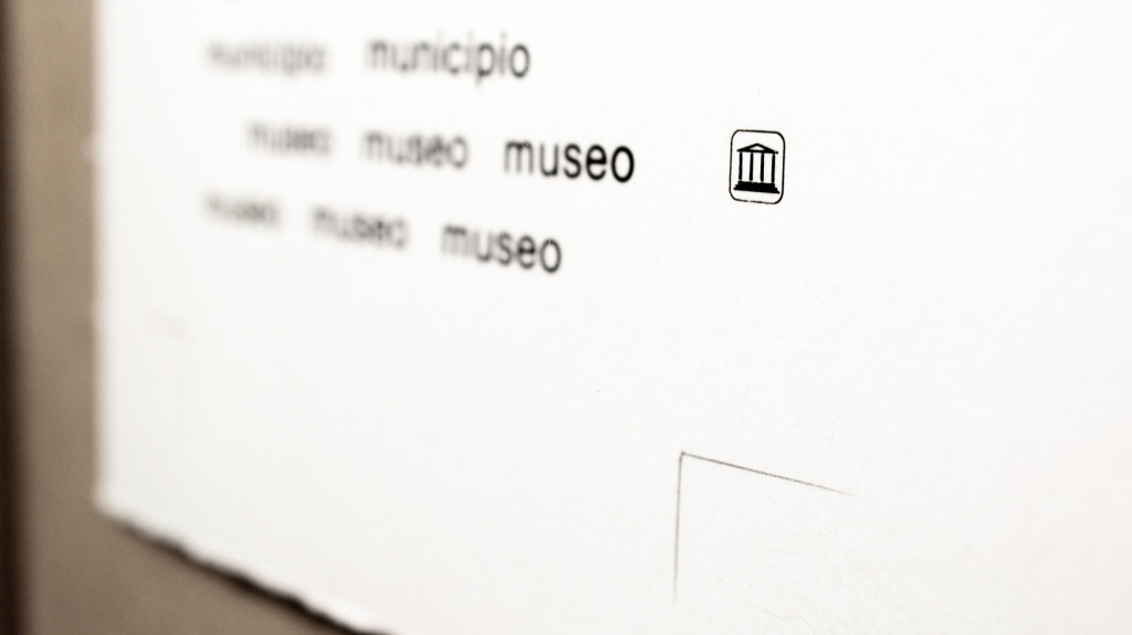 nomenclatura italiana #5 (part). stampa a ricalco su carta calcografica e mdf cm. 42,5 x 32,5. 2015